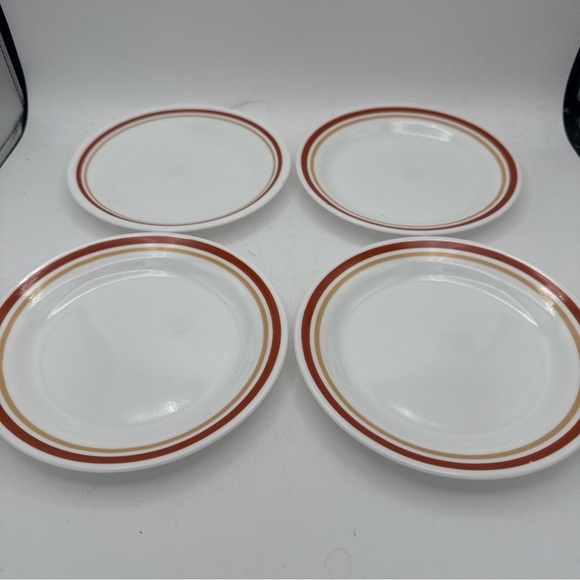 VTG Corelle Cinnamon Chestnut 6.75” bread And Butter Dessert Plates Set of 4 - Picture 1 of 10